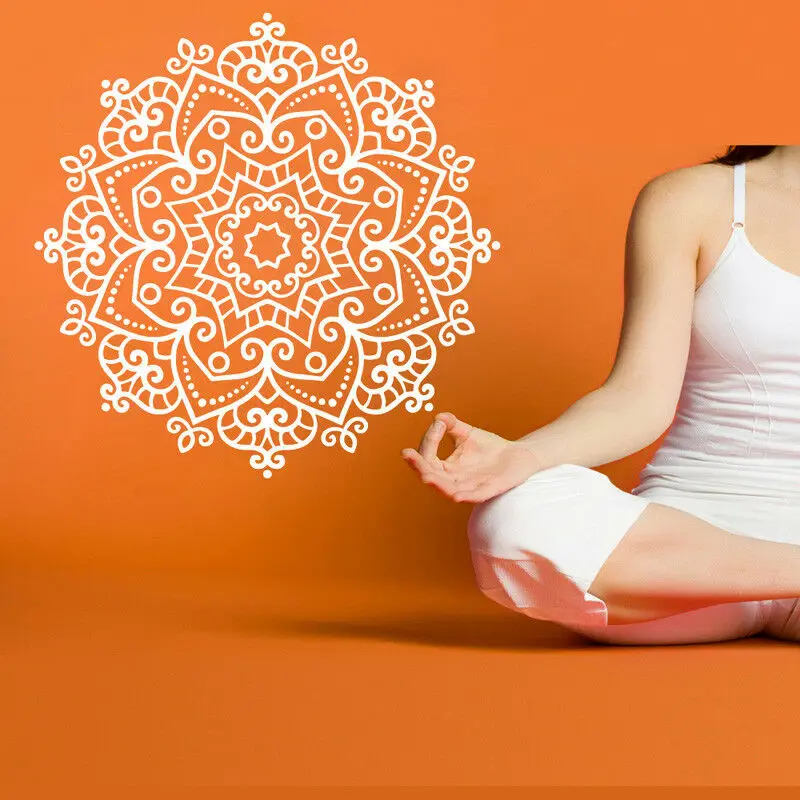Home Gym Yoga Room - Yoga hindouisme bouddha autocollant Mural vinyle