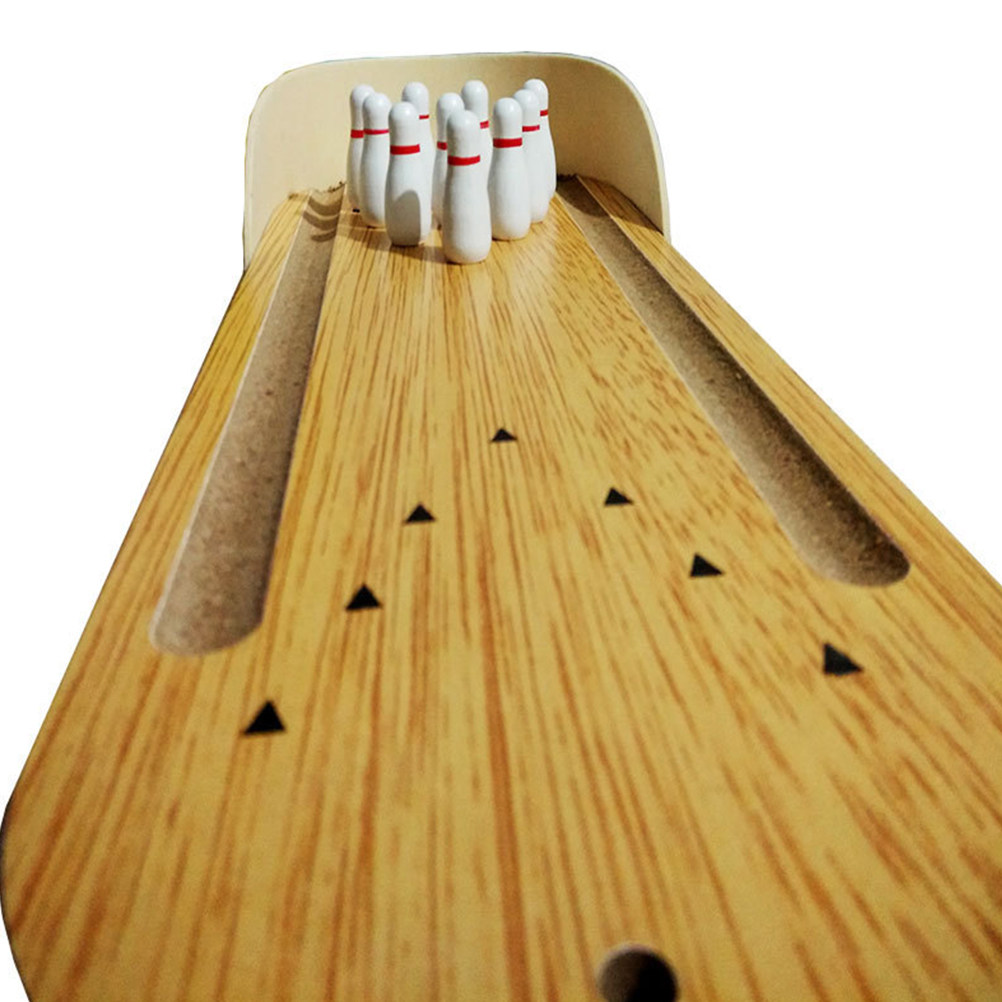 Home Gym Set - 1 jeu de mini-bowling en bois,