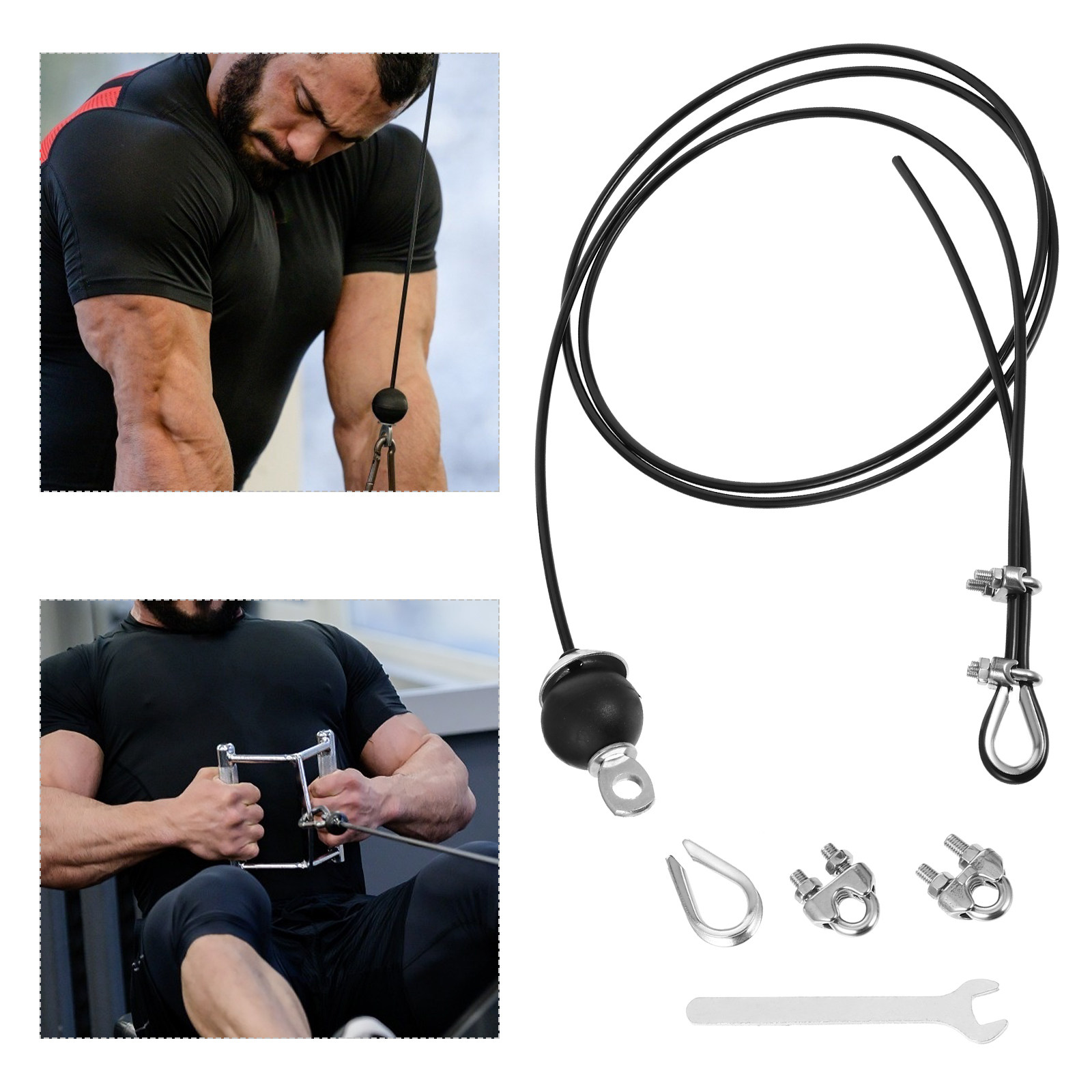 Home Gym Diy - 1 ensemble de câble de fitness