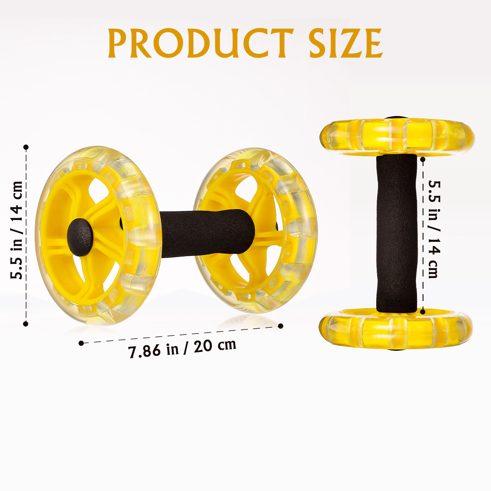1 paire de roulettes abdominal - Ab Roller Wheel avis et prix