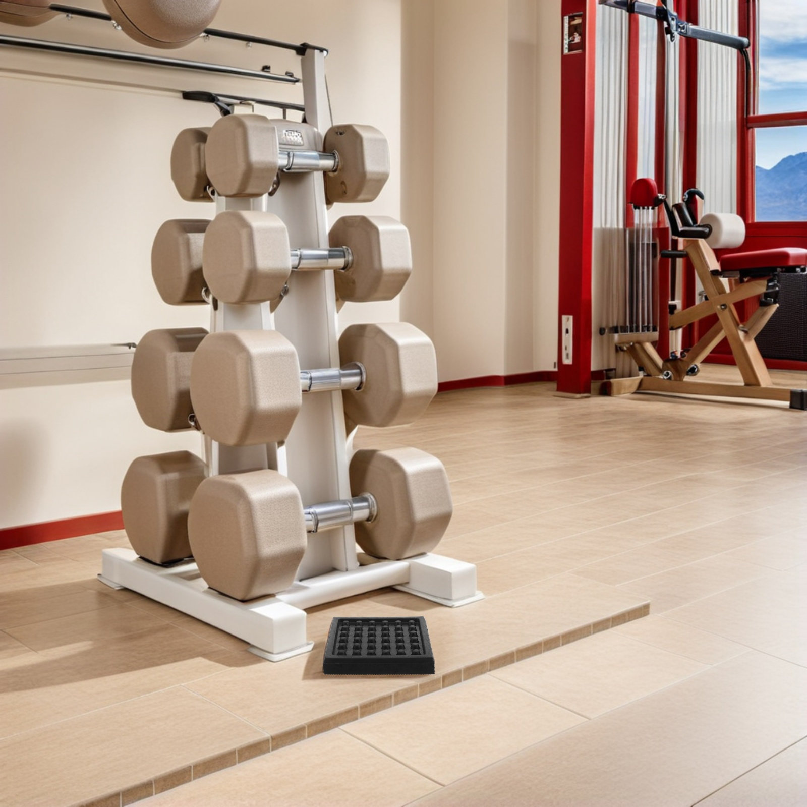 4 pièces de tapis de sol absor - Home Gym Rubber Flooring avis et prix