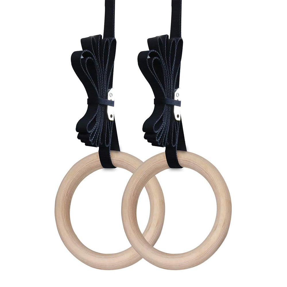 Anneaux de gymnastique en bois - Home Gym Organization avis et prix