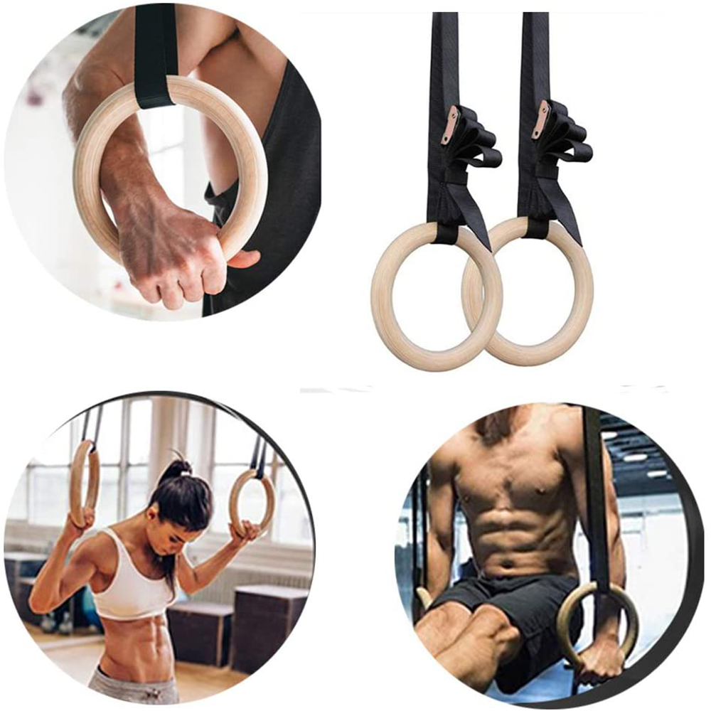 Anneaux de gymnastique en bois - Home Gym Organization avis et prix