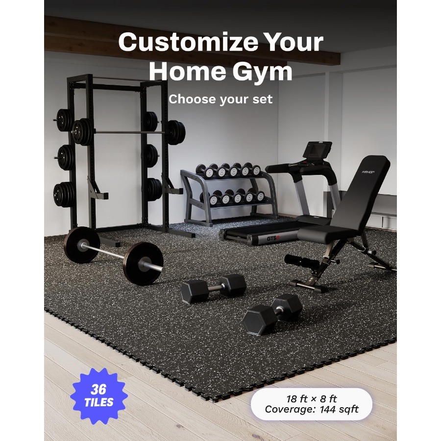 Tapis d'exercice pour salle de - Home Gym Rubber Flooring avis et prix