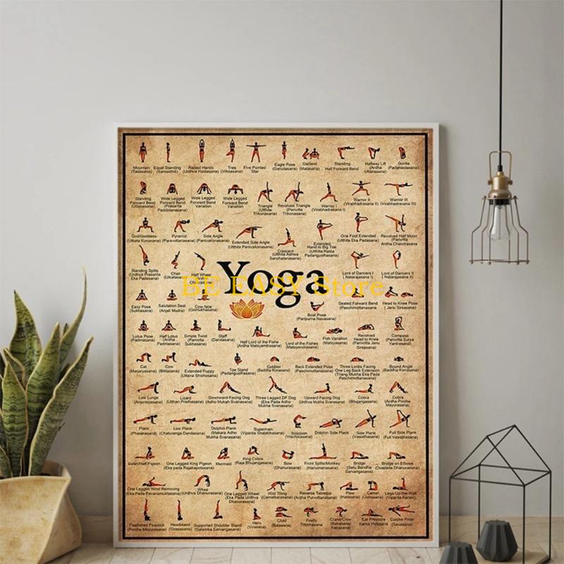 E28F – imprimés d'art Yoga rét - Home Gym Yoga Room avis et prix