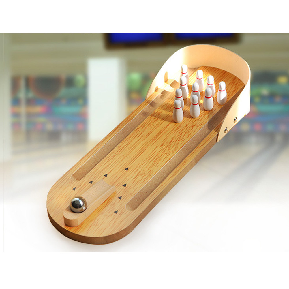 1 jeu de mini-bowling en bois, - Home Gym Set avis et prix