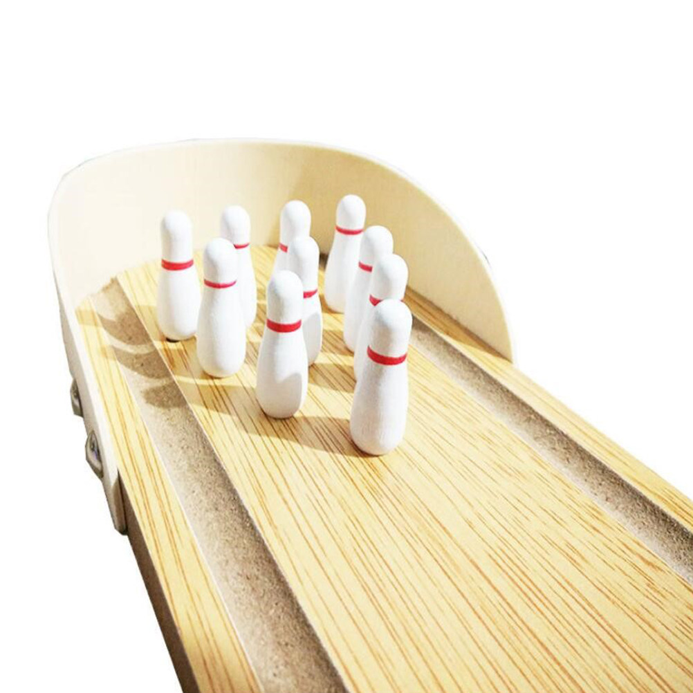 1 jeu de mini-bowling en bois, - Home Gym Set avis et prix